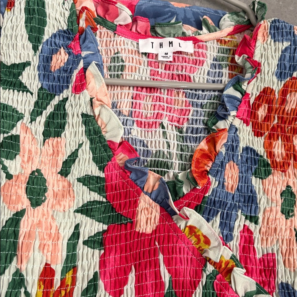 THML Floral Ruffle Dress - Picture 3 of 3